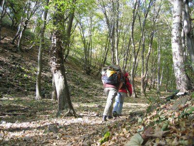 Het eerste stukje was gelijk stijl omhoog...
