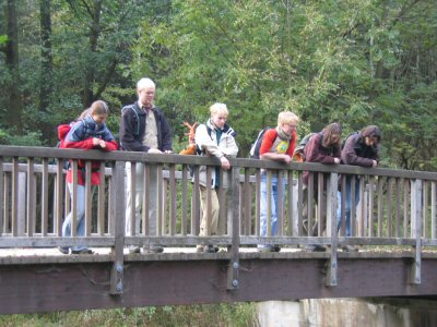 Iedereen was mee: Femke, Inze, Arne, Gerlof, Maaike, Johannes en Hans die deze foto neemt.